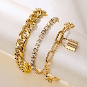 Gold Layered Dainty Bracelets NEW